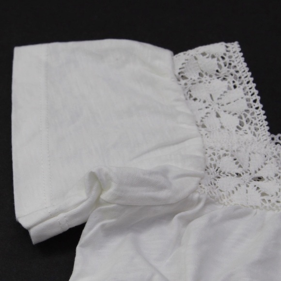 Zara NWT Contrast Crochet Fluttered Sleeves Top 3-6 Months New Zara Baby Top - Picture 3 of 8